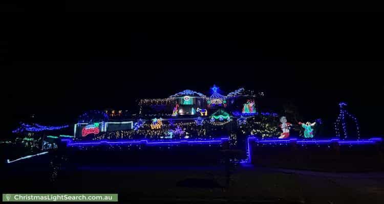 Christmas Light display at 4 Hall Road, Hornsby