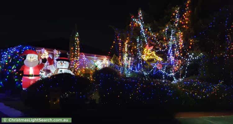 Christmas Light display at 5 Laughton Court, Altona Meadows