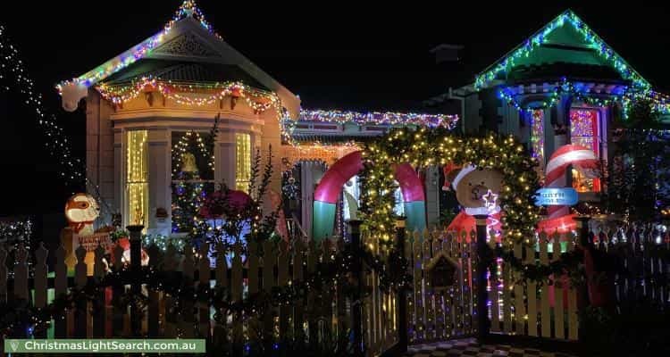 Christmas Light display at 41A Elizabeth Street, Mayfield