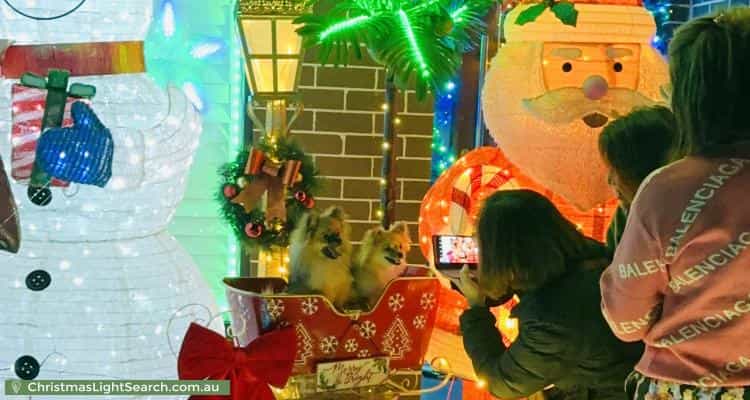 Christmas Light display at 6 Steeple Place, Marsden Park