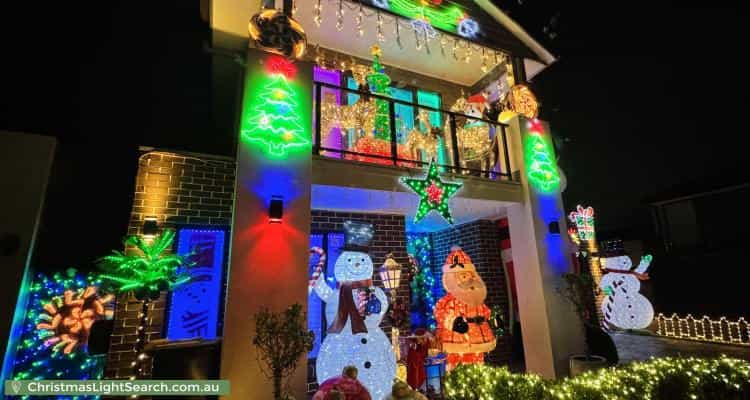 Christmas Light display at 6 Steeple Place, Marsden Park