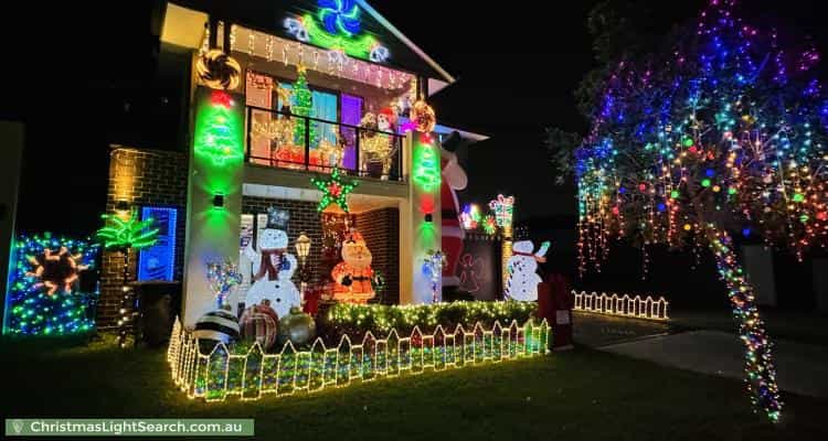 Christmas Light display at 6 Steeple Place, Marsden Park
