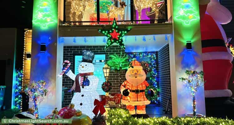 Christmas Light display at 6 Steeple Place, Marsden Park