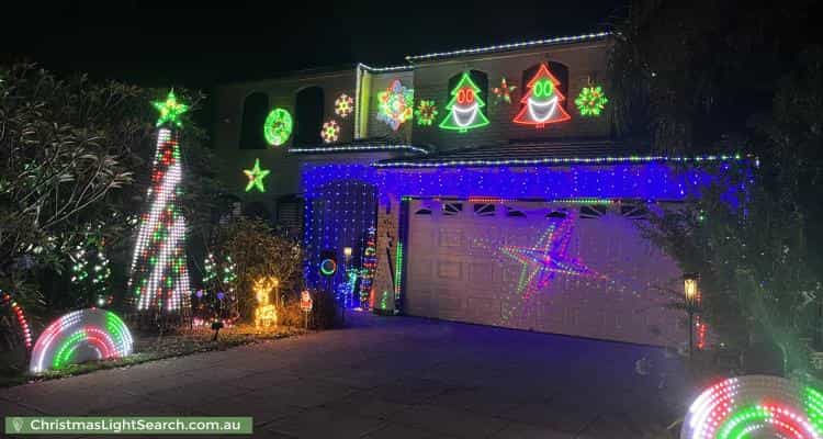 Christmas Light display at 10A Thomas Way, Kardinya