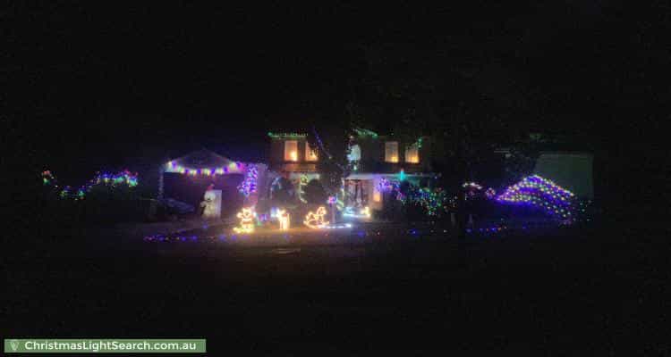 Christmas Light display at 6 Mayfair Court, Chirnside Park