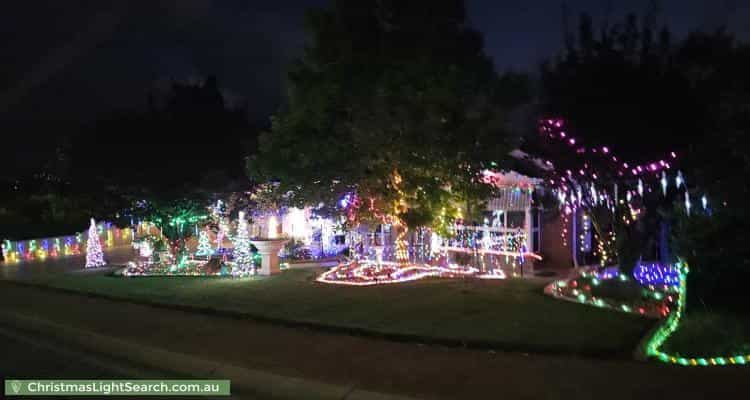Christmas Light display at 55 Glenthorn Crescent, O'Halloran Hill