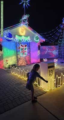 Christmas Light display at 13 Langton Way, Hilbert