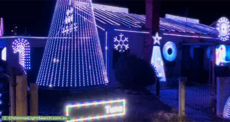 Christmas Light display at 34 George Street, Wynyard