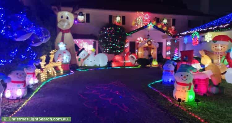 Christmas Light display at 22 Adelaide Avenue, East Lindfield