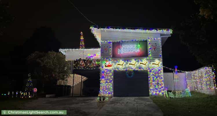 Christmas Light display at 169 Tolosa Street, Glenorchy