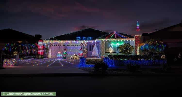 Christmas Light display at 78 Northerly Drive, Harrisdale