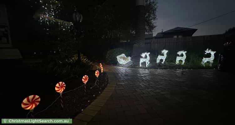 Christmas Light display at 28 Park Street, Moonee Ponds