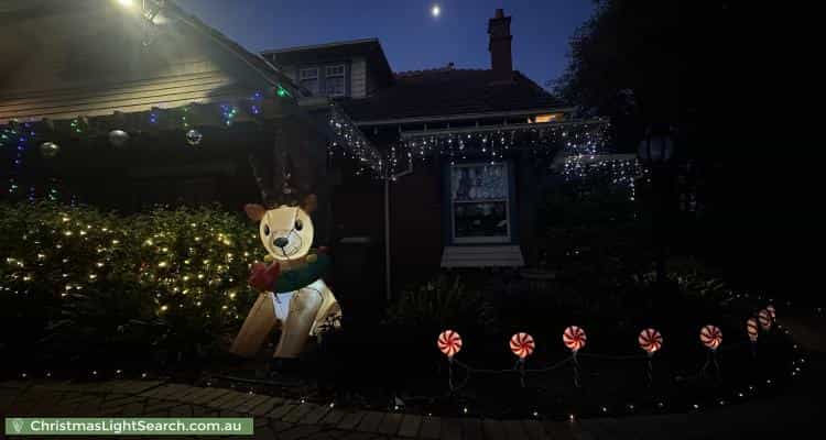 Christmas Light display at 28 Park Street, Moonee Ponds
