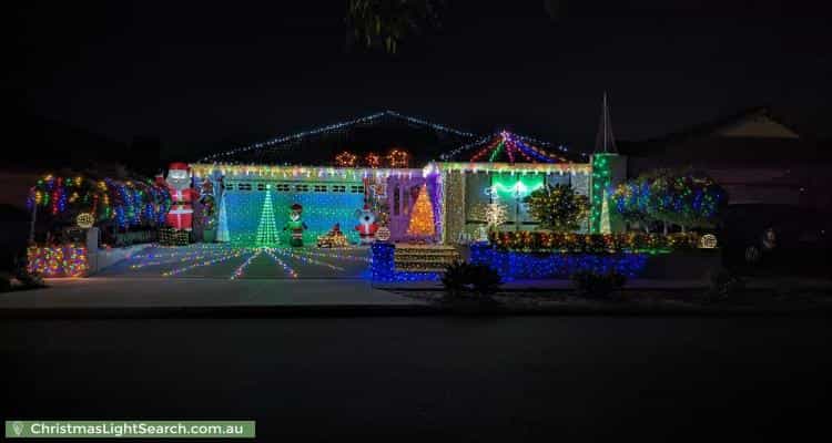 Christmas Light display at 78 Northerly Drive, Harrisdale