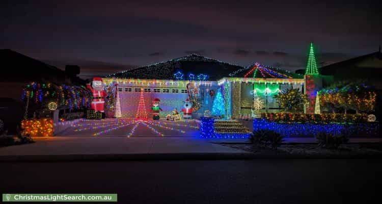 Christmas Light display at 78 Northerly Drive, Harrisdale