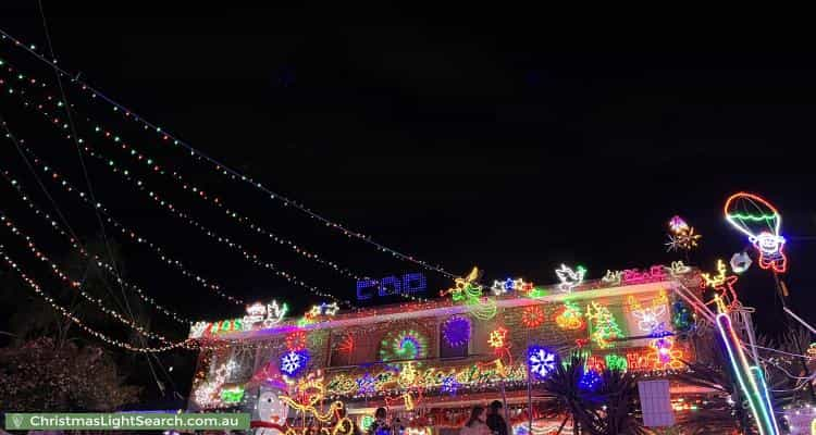 Christmas Light display at 11 Rawdon Court, Boronia