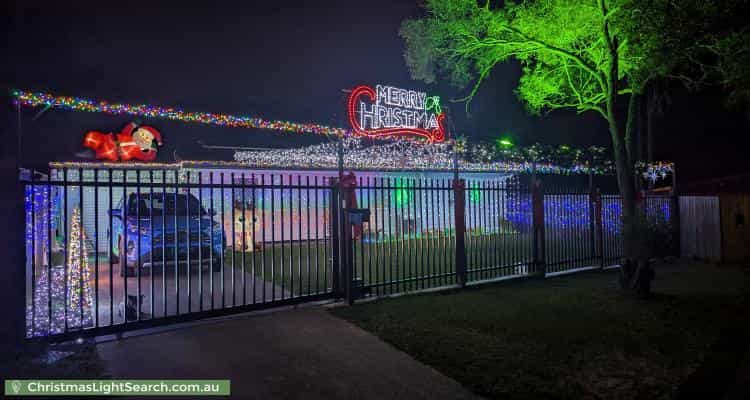 Christmas Light display at 20 Meranti Street, Crestmead