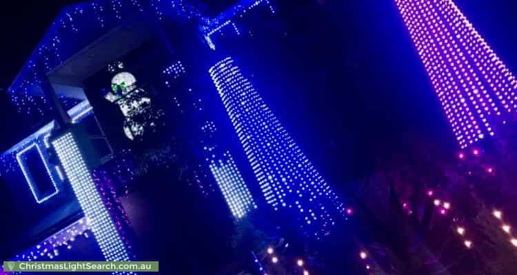 Christmas Light display at 39 Mascoma Street, Strathmore