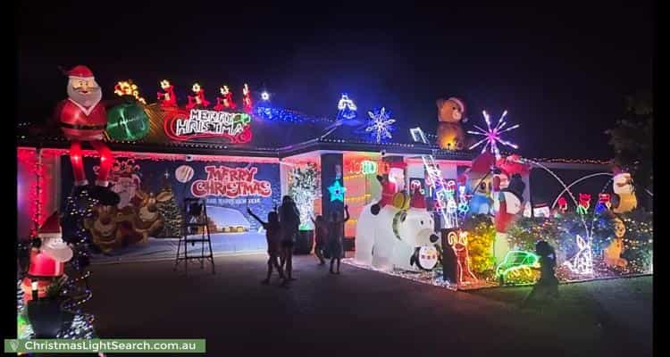 Christmas Light display at 32 Cottonwood Street, Caboolture
