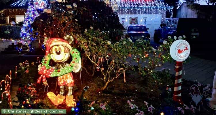 Christmas Light display at 5 Nisbet Road, Applecross