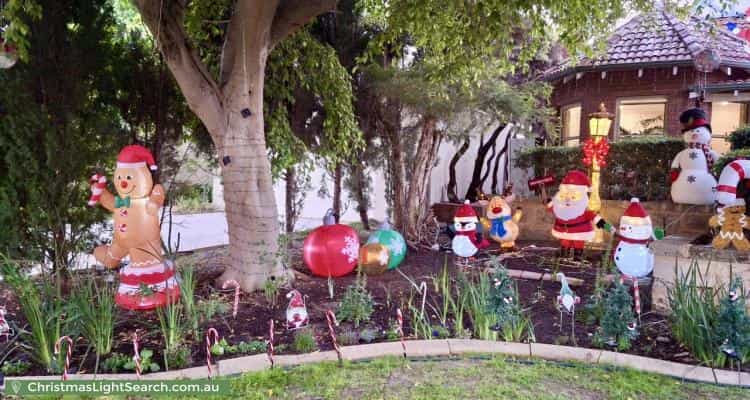 Christmas Light display at 5 Nisbet Road, Applecross
