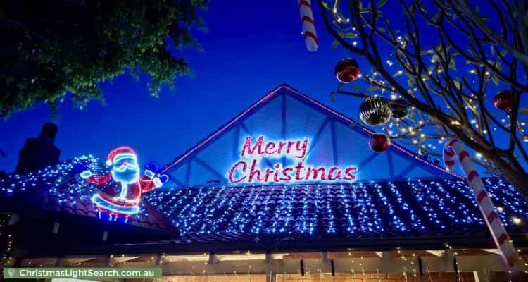 Christmas Light display at 5 Nisbet Road, Applecross