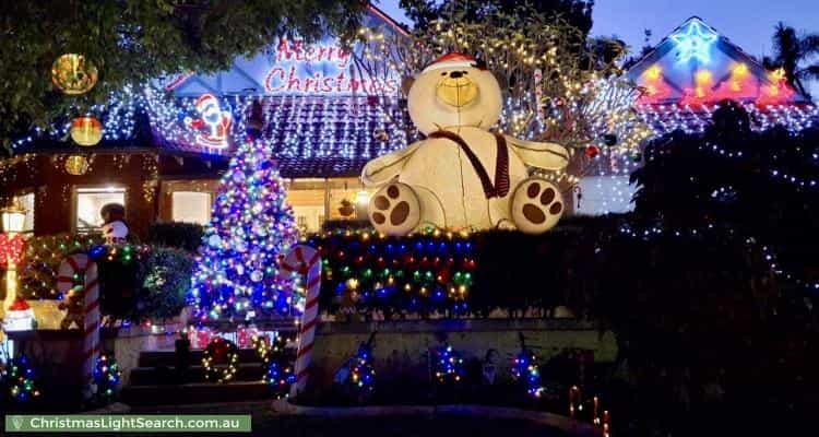 Christmas Light display at 5 Nisbet Road, Applecross