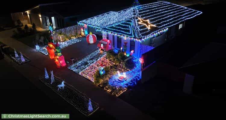Christmas Light display at 24 Blackmountain Trail, Mount Peter