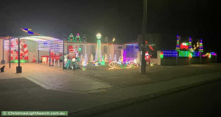 Christmas Light display at 56 Taywood Drive, Wanneroo