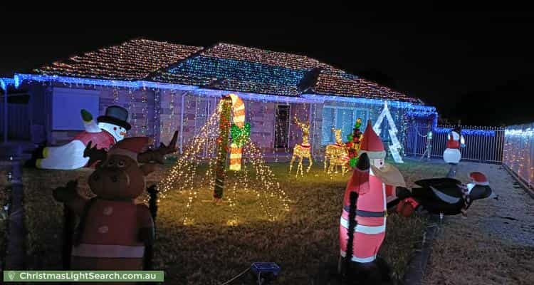 Christmas Light display at 28 Winzor Street, Salisbury