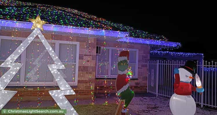 Christmas Light display at 28 Winzor Street, Salisbury