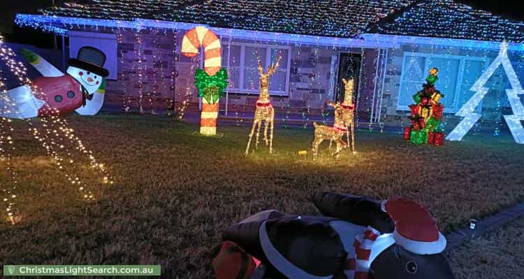 Christmas Light display at 28 Winzor Street, Salisbury