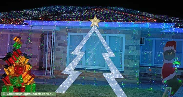 Christmas Light display at 28 Winzor Street, Salisbury