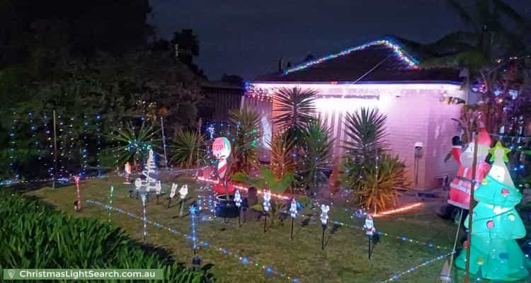 Christmas Light display at 21 Beaminster Road, Elizabeth Park
