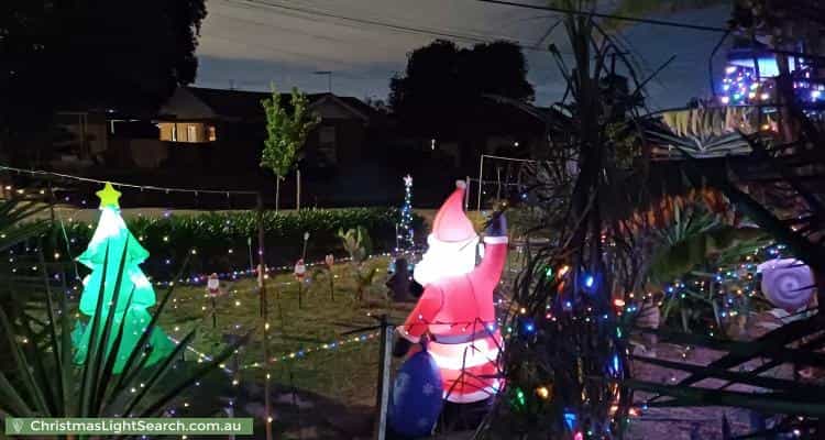 Christmas Light display at 21 Beaminster Road, Elizabeth Park