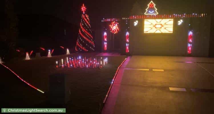 Christmas Light display at 10 Bend Court, Eatons Hill