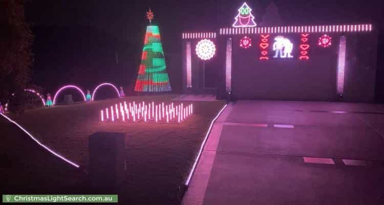Christmas Light display at 10 Bend Court, Eatons Hill