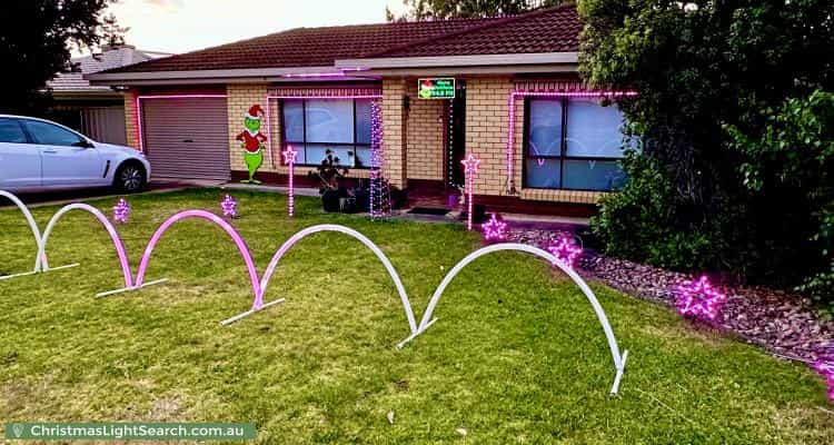 Christmas Light display at 28 Rothschild Street, Woodcroft