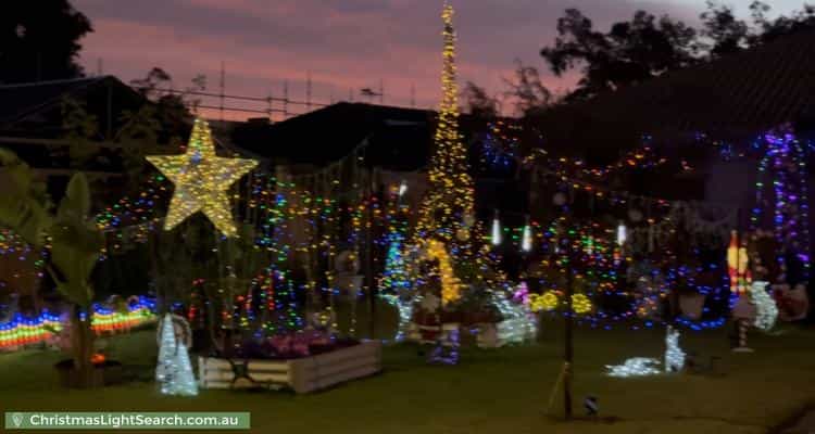 Christmas Light display at 21 Waterfields Drive, Bertram