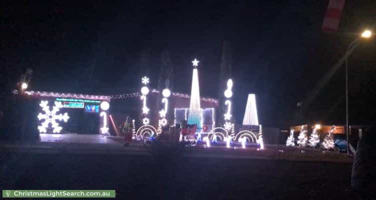 Christmas Light display at 17 Bottrill Street, Bonython