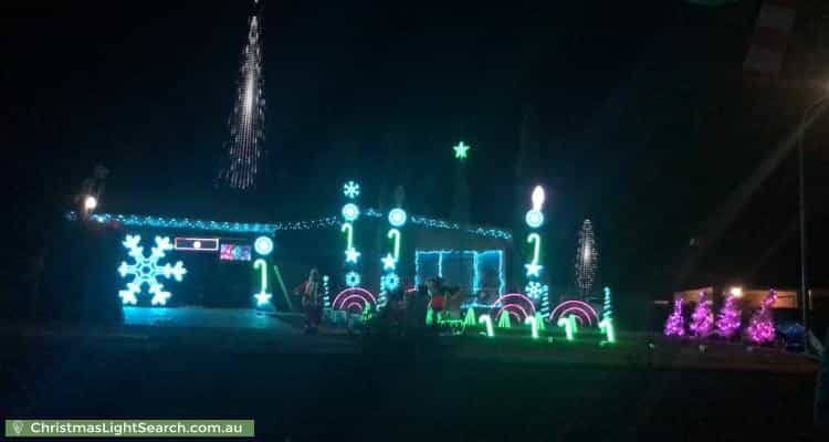 Christmas Light display at 17 Bottrill Street, Bonython