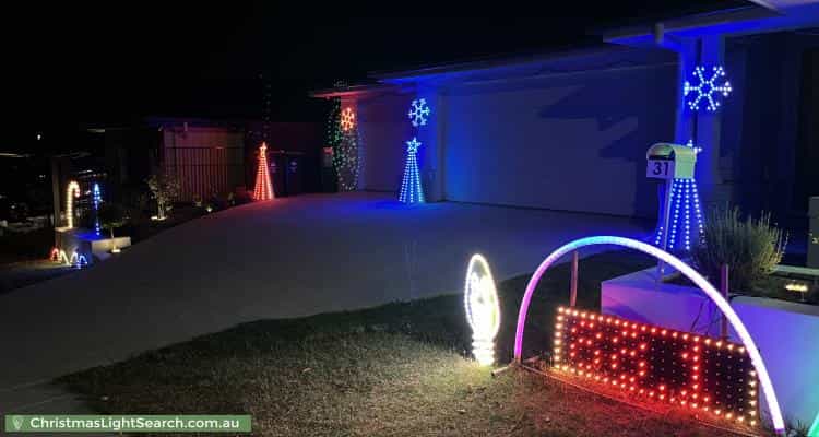 Christmas Light display at 31 Fairmount Circuit, Yarrabilba