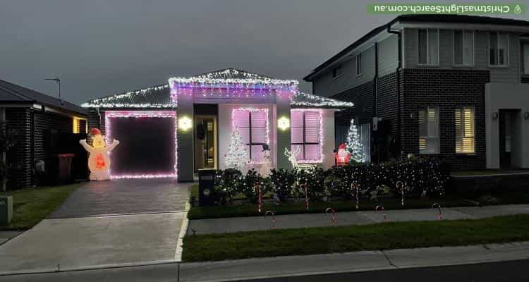Christmas Light display at 55 Everard Terrace, Marsden Park