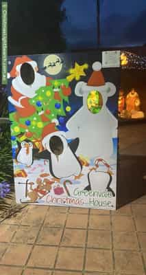 Christmas Light display at 27 Glencairn Drive, Greenvale