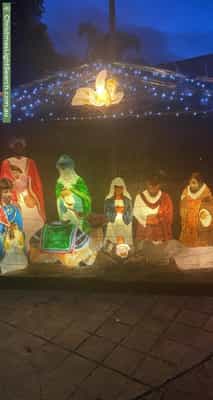 Christmas Light display at 27 Glencairn Drive, Greenvale