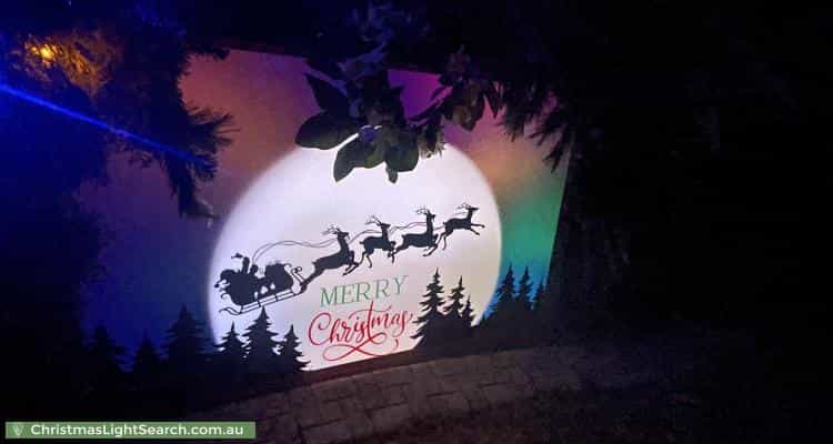 Christmas Light display at 28 Northridge Court, Wynn Vale
