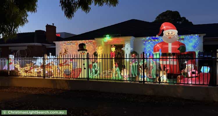 Christmas Light display at 164 Daws Road, Melrose Park