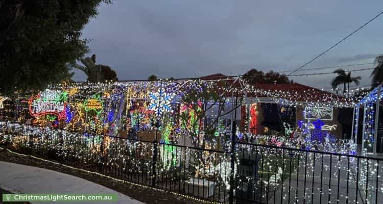 Christmas Light display at 143 Langford Avenue, Langford