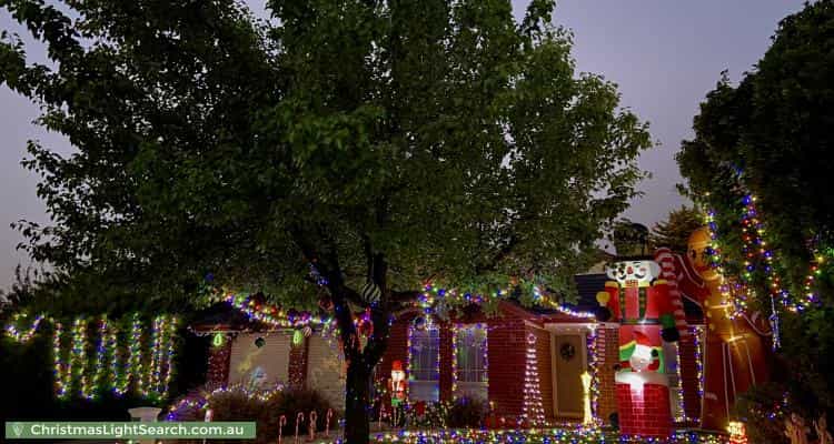 Christmas Light display at  Pfitzner Place, Greenwith