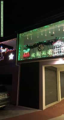 Christmas Light display at 9 Victor Street, Holland Park